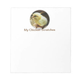 Chicken Scratches met foto van Baby Chicken Notitieblok