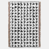 Chicken Silhouettes Deken (Voorkant Verticaal)