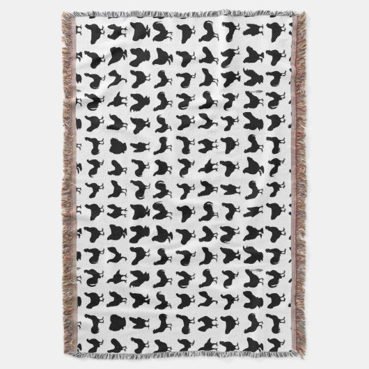 Chicken Silhouettes Deken (Voorkant Verticaal)