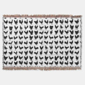 Chicken Silhouettes Deken (Voorkant)