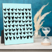 Chicken Silhouettes Fotoplaat (Zijkant)