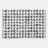 Chicken Silhouettes Theedoek (Horizontaal)