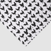 Chicken Silhouettes Tissuepapier (Detail)