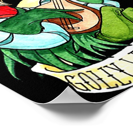 Chicken Sing O De Lally Golly What A Day Funny  Poster (Hoek)