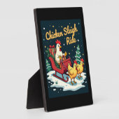 Chicken Sleigh Ride Fotoplaat (Zijkant)