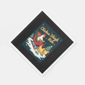 Chicken Sleigh Ride Servet (Hoek)