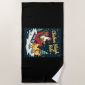 Chicken Sleigh Ride Strandlaken (Voorkant)