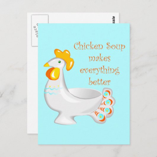 Chicken Soup Briefkaart (Voorkant / Achterkant)