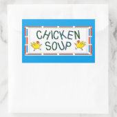 Chicken Soup Rechthoekige Sticker (Tas)