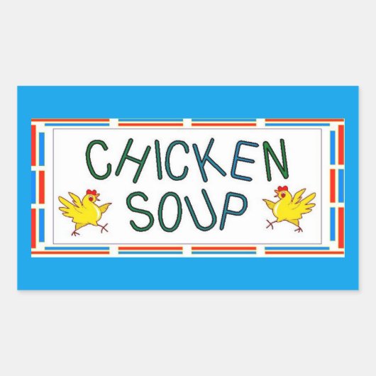 Chicken Soup Rechthoekige Sticker (Voorkant)