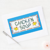 Chicken Soup Rechthoekige Sticker (Envelop)