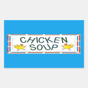 Chicken Soup Rechthoekige Sticker