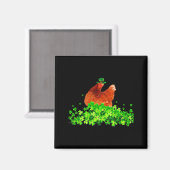 Chicken St Patricks Day Chicken Lover Irish Shamro Magneet (Voorkant / Achterkant)