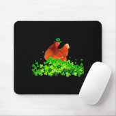 Chicken St Patricks Day Chicken Lover Irish Shamro Muismat (Met muis)