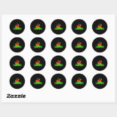 Chicken St Patricks Day Chicken Lover Irish Shamro Ronde Sticker (Vel)