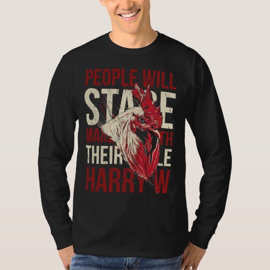 Chicken Stare T-shirt (Voorkant)