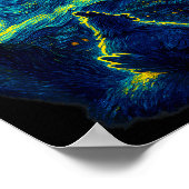 Chicken Starry Funny Night Van Gogh Farm Lover Gir Poster (Hoek)