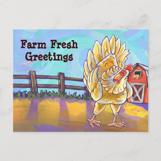 Chicken Stationery Briefkaart (Voorkant)