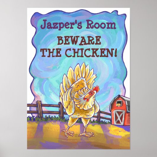 Chicken Stationery Poster (Voorkant)