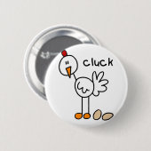 Chicken Stick Figuur Button (Voorkant /achterkant)