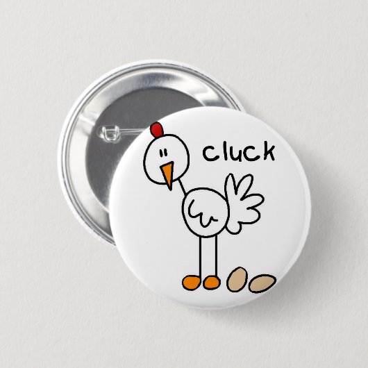 Chicken Stick Figuur Button (Voorkant /achterkant)