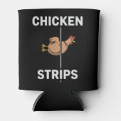 Chicken Strips Pun Funny Jokes Sarcastic Life  Blikjeskoeler (Voorkant)