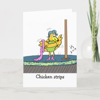 Chicken Strips wenskaart Bedankkaart
