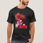 Chicken Sunglazen Hearts Tree Pickup Truck Farmer T-shirt (Voorkant)