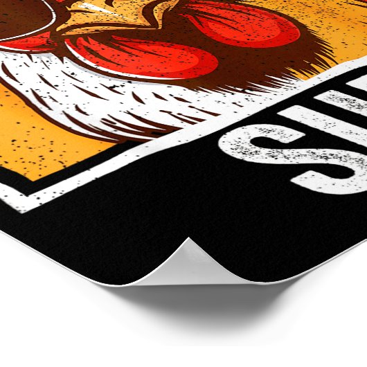 Chicken Sungles Animal Farm Funny For Farmer Men W Poster (Hoek)