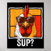 Chicken Sungles Animal Farm Funny For Farmer Men W Poster (Voorkant)