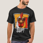 Chicken Sungles Animal Farm Funny For Farmer Men W T-shirt (Voorkant)