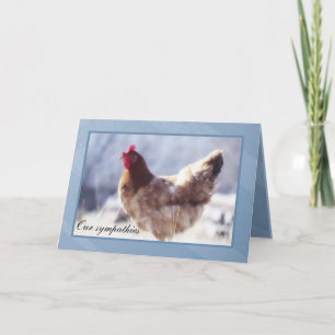 Chicken Sympathcard Kaart