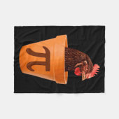 Chicken T And I Dont Care  Fleece Deken (Voorkant (Horizontaal))