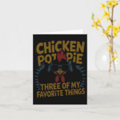 Chicken T E Farm Humor Funny Chicken Laugh Moment  Kaart (Gele Bloem)