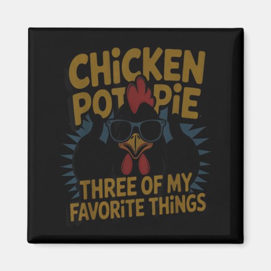 Chicken T E Farm Humor Funny Chicken Laugh Moment Magneet (Voorkant)