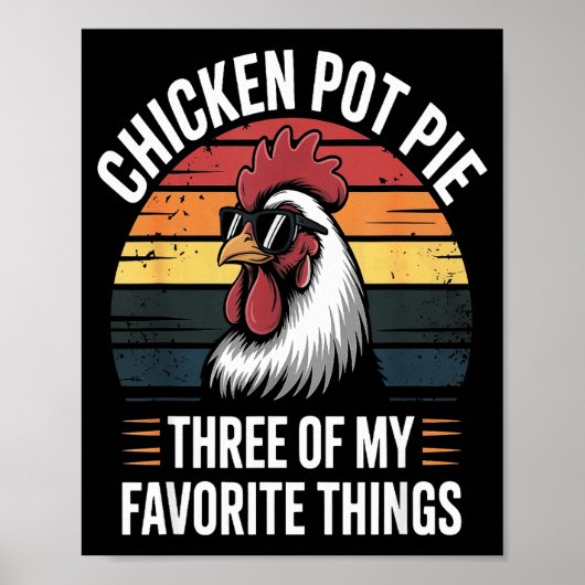Chicken T E Three Of My Favorite Things Chicken Lo Poster (Voorkant)