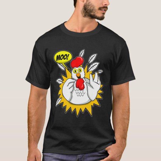 Chicken T Moo Chicken T-shirt (Voorkant)