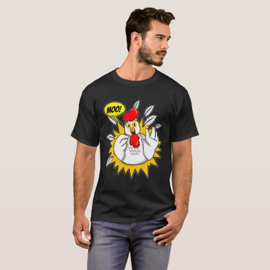 Chicken T Moo Chicken T-shirt (Voorkant volledig)
