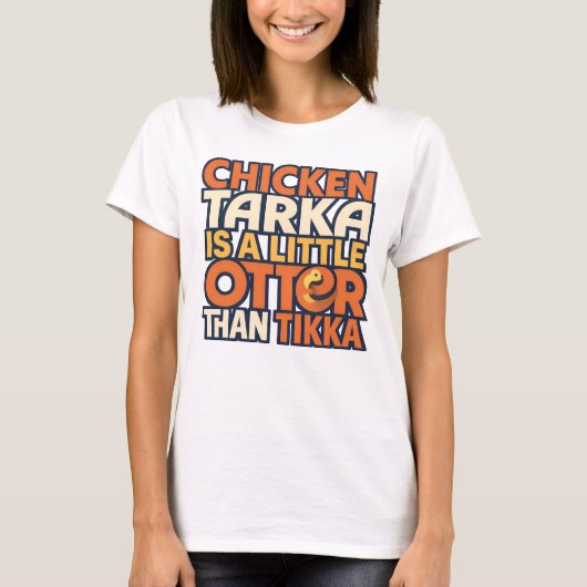 Chicken Tarka joke T-shirt (Voorkant)
