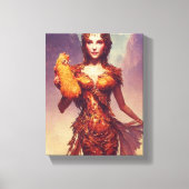 Chicken Tendies Goddess Canvas Afdruk (Voorkant)