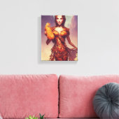 Chicken Tendies Goddess Canvas Afdruk (Insitu (Woonkamer))