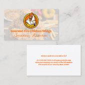 Chicken Thumb Up Cartoon | restaurant Visitekaartje (Voorkant / Achterkant)