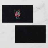 Chicken Tie Dye Hippie Poultry Farmer Boerderij  Visitekaartje (Voorkant / Achterkant)