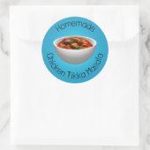 Chicken Tikka Masala Ronde Sticker (Tas)