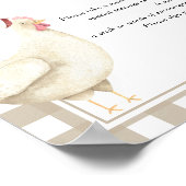 Chicken Time Capsule 1e verjaardag genderneutraal Poster (Hoek)