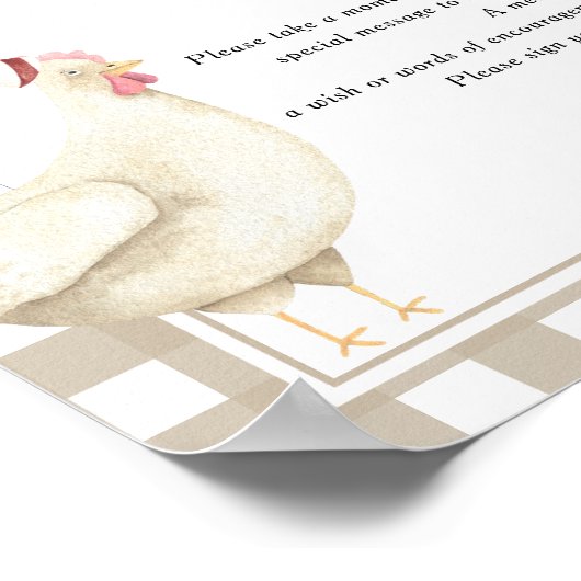 Chicken Time Capsule 1e verjaardag genderneutraal Poster (Hoek)