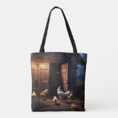 Chicken Tote Bag (Achterkant)