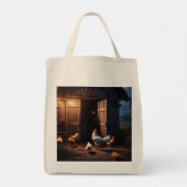 Chicken Tote Bag (Achterkant)