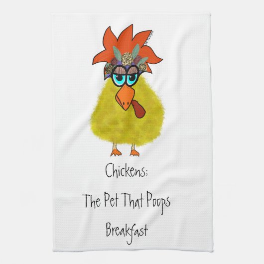 Chicken towel theedoek (Verticaal)