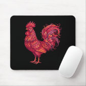 Chicken Valentines Day Heart For Farmers Cute Chic Muismat (Met muis)